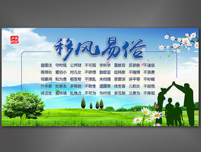 移風易俗宣傳展板