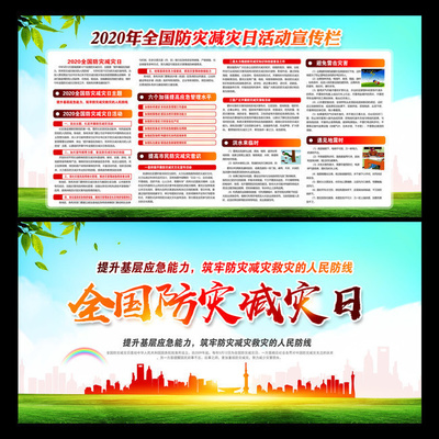 2020年全國(guó)防災(zāi)減災(zāi)日 提升災(zāi)害風(fēng)險(xiǎn)防治能力，構(gòu)建安全韌性社會(huì)